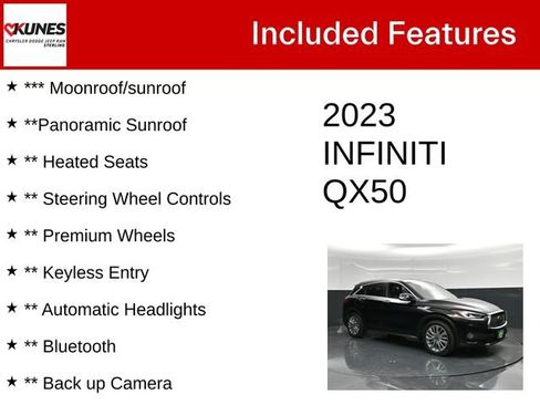 Used 2023 INFINITI QX50 Luxe FWD image 5