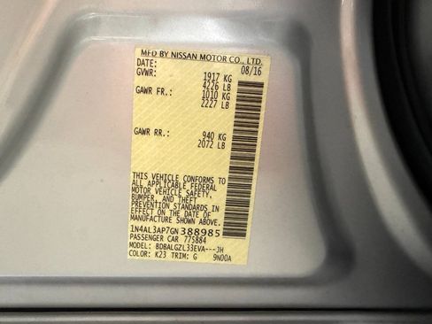 Used 2016 Nissan Altima 2.5 S w/ Power Driver Seat Package FWD image 30
