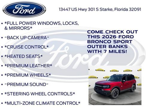 New 2026 Ford Bronco Sport Outer Banks w/ Outer Banks Tech Package+ image 10