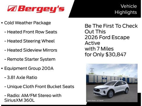 New 2026 Ford Escape Active w/ Cold Weather Package image 5