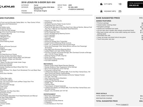 Used 2018 Lexus RX 350L image 6