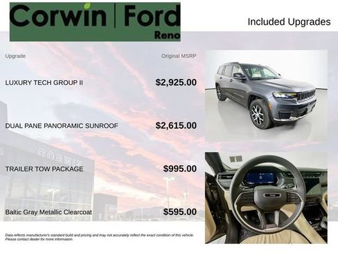 Used 2025 Jeep Grand Cherokee L Limited w/ Luxury Tech Group II AWD/4WD image 3