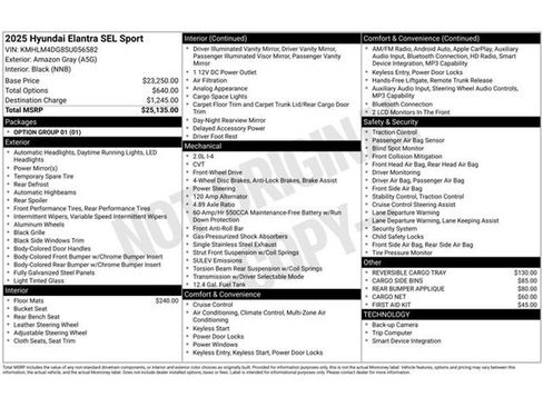 Used 2025 Hyundai Elantra Sport image 42