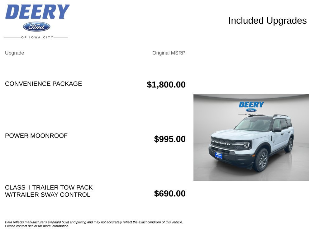 New 2026 Ford Bronco Sport Big Bend w/ Convenience Package AWD/4WD image 15