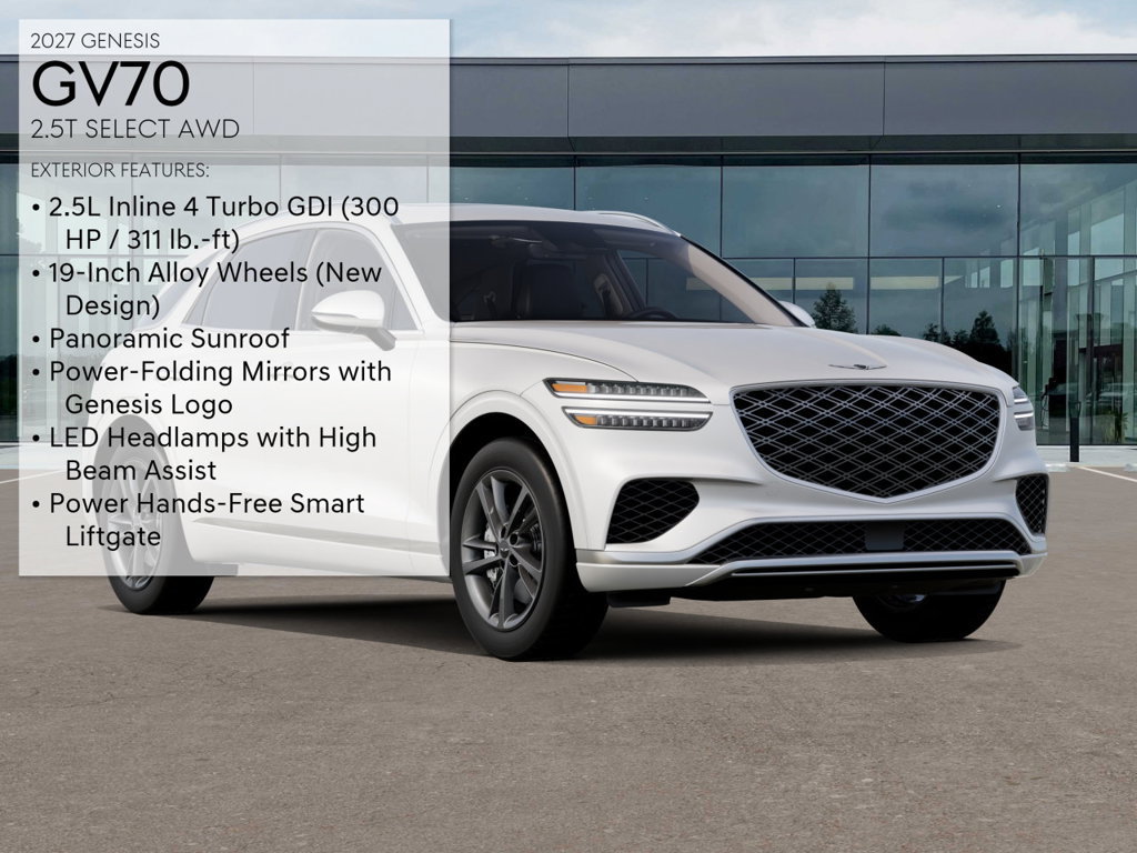 New 2027 Genesis GV70 2.5T Select AWD/4WD image 3