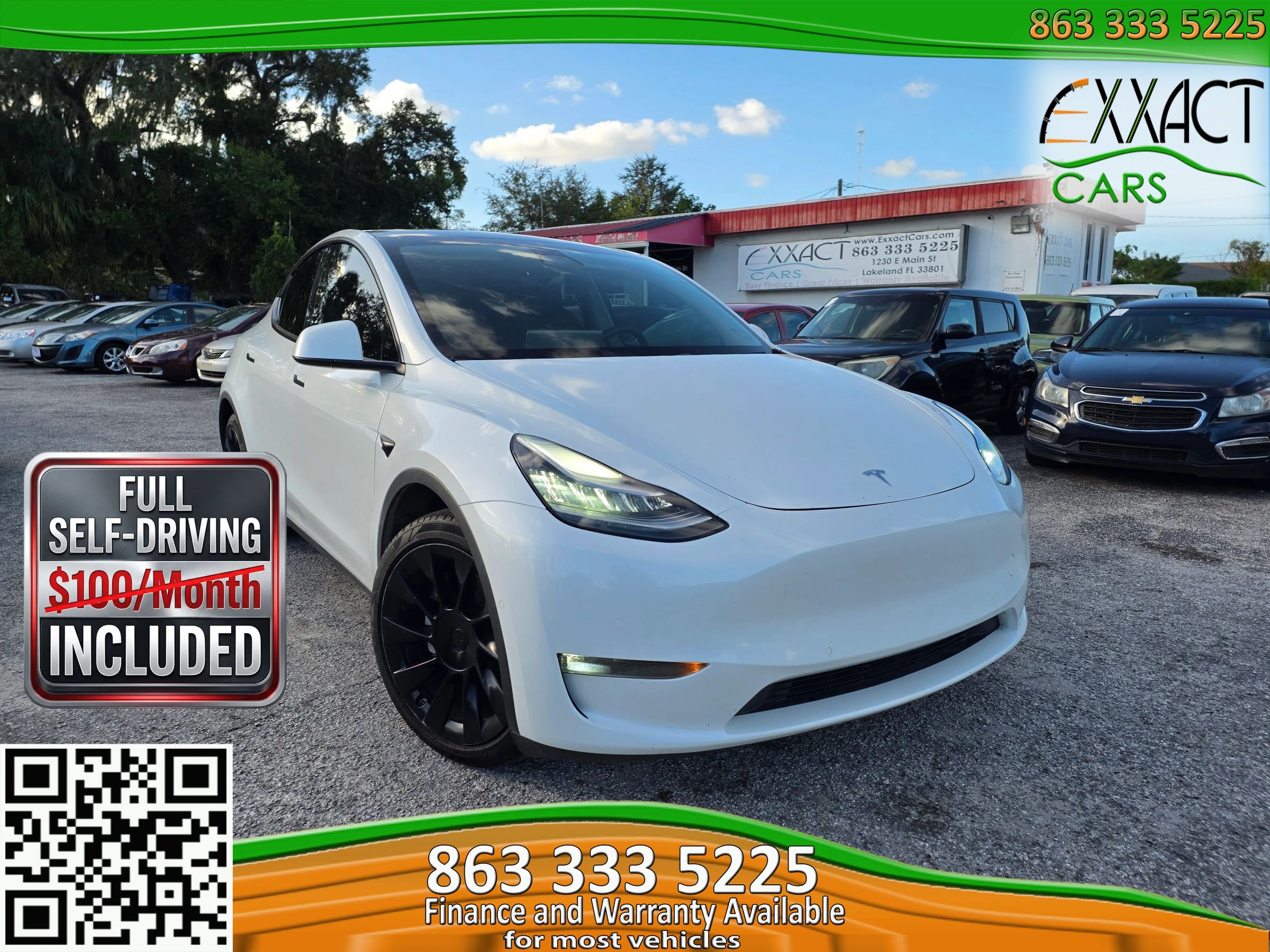 Used 2020 Tesla Model Y Long Range AWD/4WD image 1