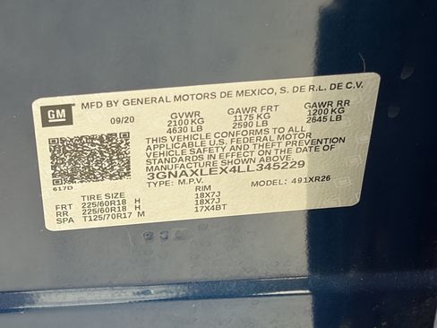 Used 2020 Chevrolet Equinox LT FWD image 9