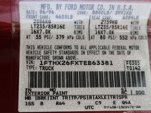Used 1996 Ford F250 4x4 SuperCab image 94