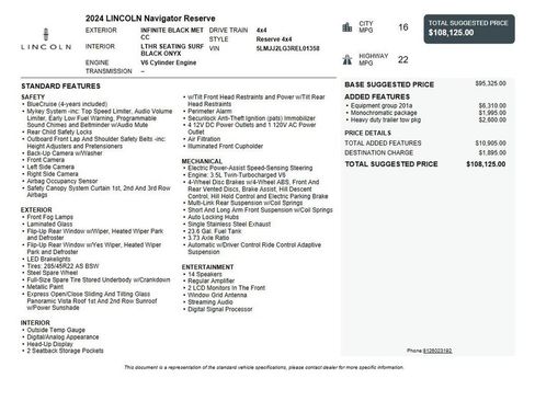 Used 2024 Lincoln Navigator Reserve AWD/4WD image 50