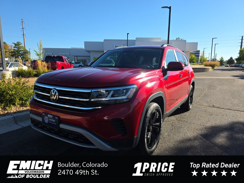 Certified 2023 Volkswagen Atlas SE w/ Black Wheel Package AWD/4WD image 1