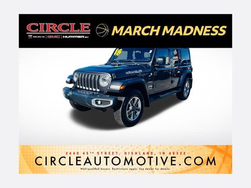 Used 2018 Jeep Wrangler Unlimited Sahara w/ Uconnect 4C Nav & Sound Group image 1