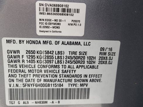 Used 2016 Honda Pilot Elite image 33