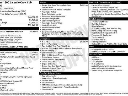 Used 2019 RAM 1500 Laramie AWD/4WD image 35