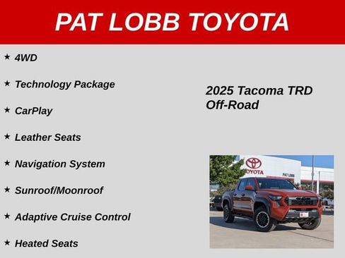 Certified 2025 Toyota Tacoma TRD Off-Road w/ TRD Off Road Premium Package AWD/4WD image 39