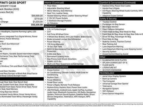 Used 2023 INFINITI QX50 Sport image 38