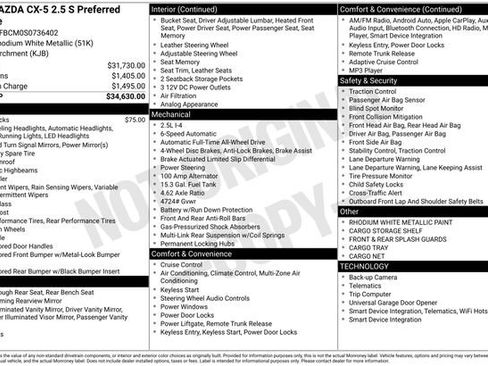 Certified 2025 MAZDA CX-5 AWD 2.5 S w/ Preferred Package image 31