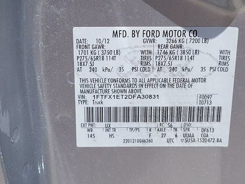 Used 2013 Ford F150 Lariat w/ Lariat Chrome Pkg AWD/4WD image 16