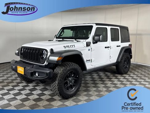 Certified 2025 Jeep Wrangler Unlimited Sport S 4xe AWD/4WD image 1