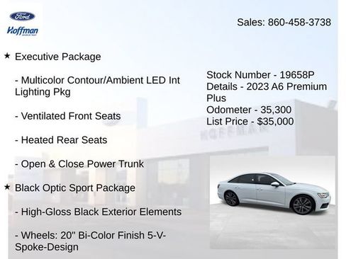 Used 2023 Audi A6 Premium Plus w/ Premium Plus Package AWD/4WD image 10