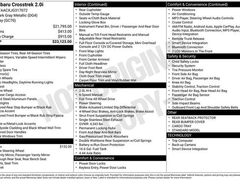 Used 2018 Subaru Crosstrek 2.0i image 1