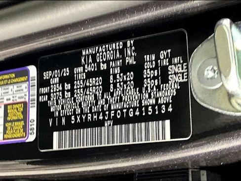 Certified 2026 Kia Sorento EX w/ EX Premium Package FWD image 9