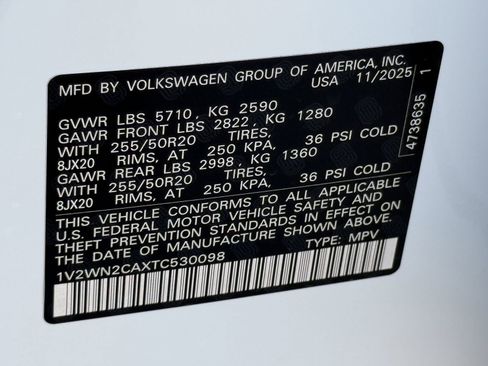 New 2026 Volkswagen Atlas SE image 22