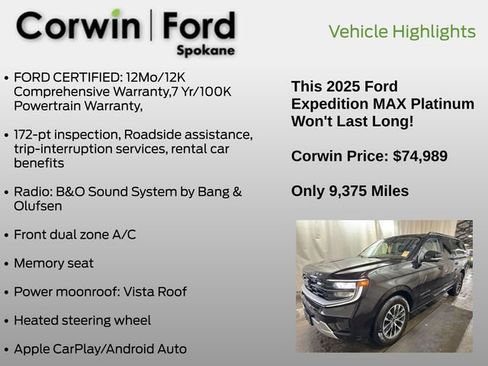 Used 2025 Ford Expedition Max Platinum image 6