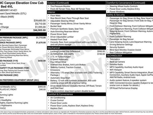Used 2024 GMC Canyon Elevation w/ Elevation Premium Package AWD/4WD image 1