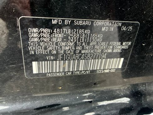 Certified 2025 Subaru Impreza 2.0i AWD/4WD image 21