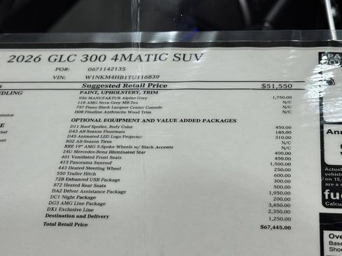 New 2026 Mercedes-Benz GLC 300 4MATIC image 19