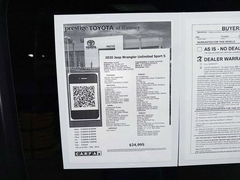 Used 2020 Jeep Wrangler Unlimited Sport S image 13