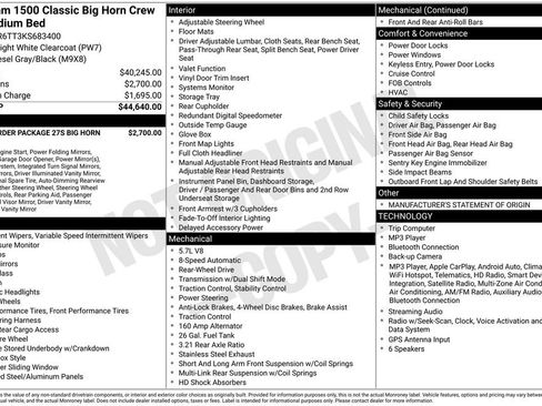Used 2019 RAM 1500 Big Horn RWD image 3