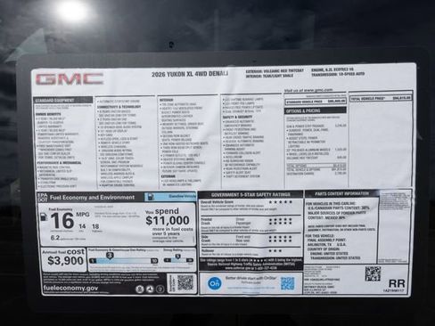 New 2026 GMC Yukon XL Denali w/ Sun & Power Step Package image 36