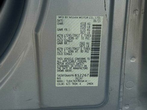 Used 2015 Nissan NV 3500 SV w/ Technology Package image 28