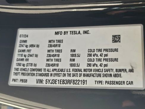 Used 2024 Tesla Model 3 Long Range AWD/4WD image 37
