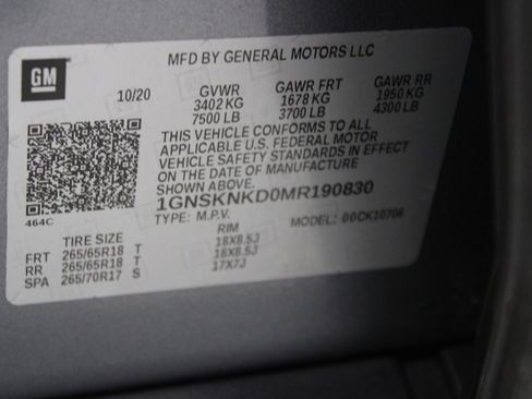 Used 2021 Chevrolet Tahoe LT image 46