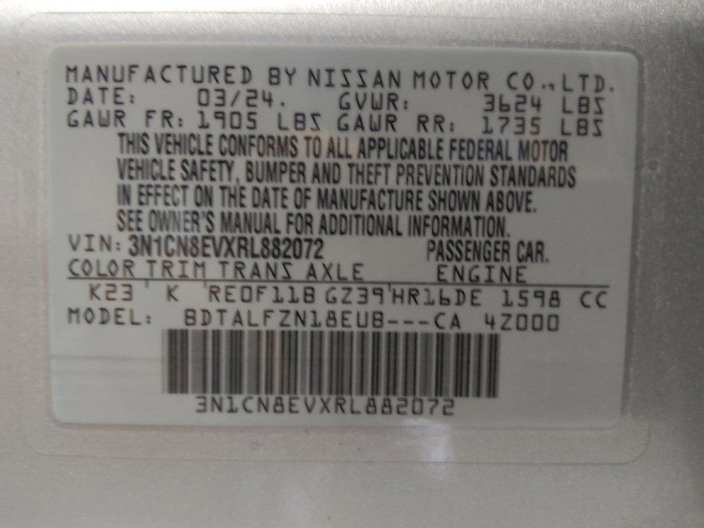 Used 2024 Nissan Versa SV FWD image 33