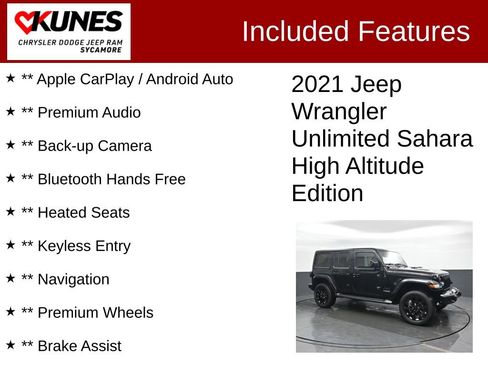 Used 2021 Jeep Wrangler Unlimited Sahara AWD/4WD image 3