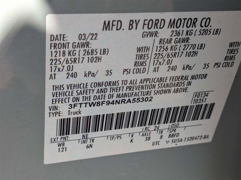 Used 2022 Ford Maverick Lariat w/ Equipment Group 500A Standard image 20