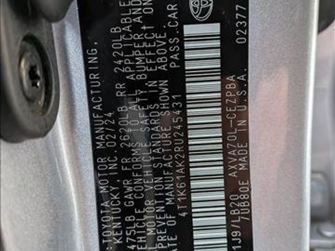 Certified 2024 Toyota Camry XSE image 24