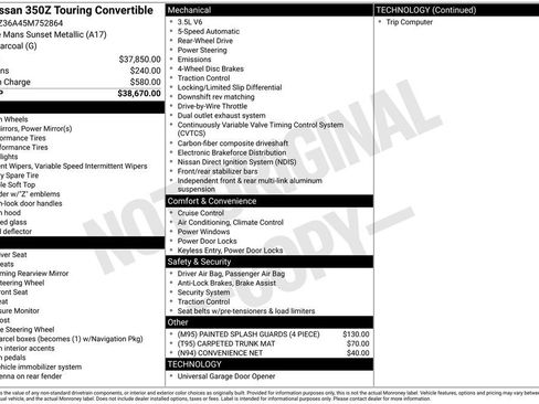 Used 2005 Nissan 350Z Touring image 47