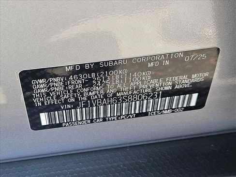 Certified 2025 Subaru WRX Premium AWD/4WD image 23