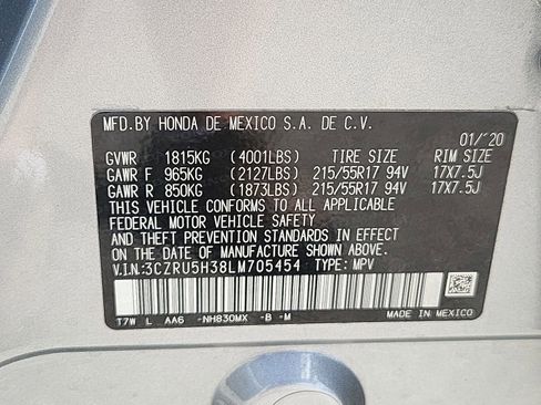 Certified 2020 Honda HR-V LX image 23