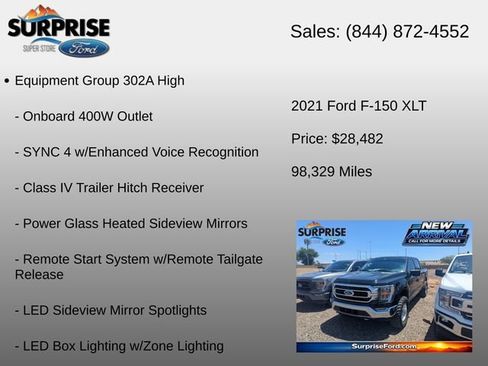 Used 2021 Ford F150 XLT w/ Equipment Group 302A High AWD/4WD image 6