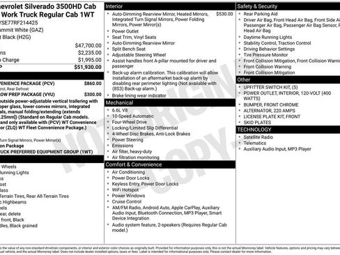 New 2024 Chevrolet Silverado 3500 W/T w/ WT Convenience Package AWD/4WD image 4