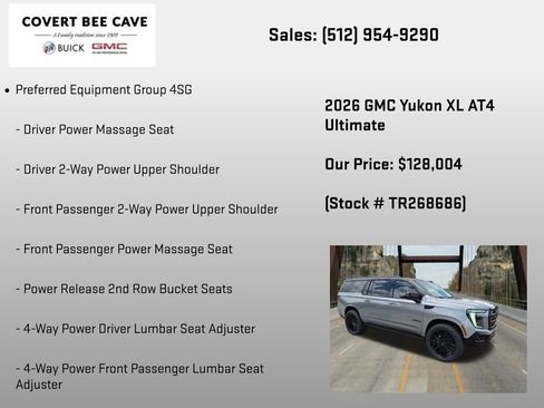 New 2026 GMC Yukon XL AT4 Ultimate AWD/4WD image 6