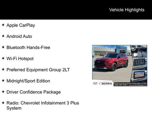 Used 2023 Chevrolet Blazer LT w/ Midnight/Sport Edition FWD image 4
