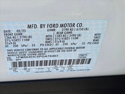 Used 2023 Ford Explorer Platinum w/ Technology Package image 26