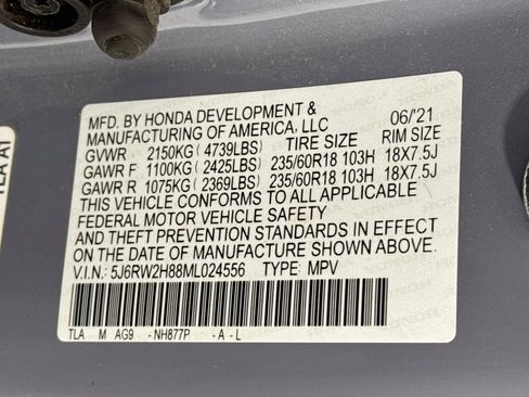 Certified 2021 Honda CR-V EX-L image 31
