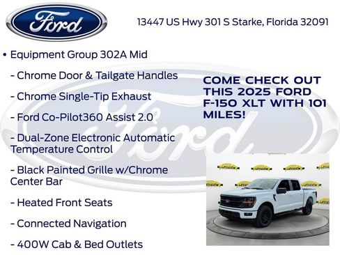 New 2025 Ford F150 XLT w/ Equipment Group 302A MID image 20